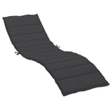 Vidaxl Lounger Kissen 200x50x3 cm Oxford Stoff schwarz