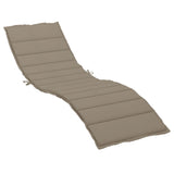 VidaXL lounger cushion 200x50x3 cm Oxford fabric taupe