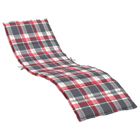 Vidaxl Lounger Kissen 200x50x3 cm Oxford Fabric Diamond Muster rot