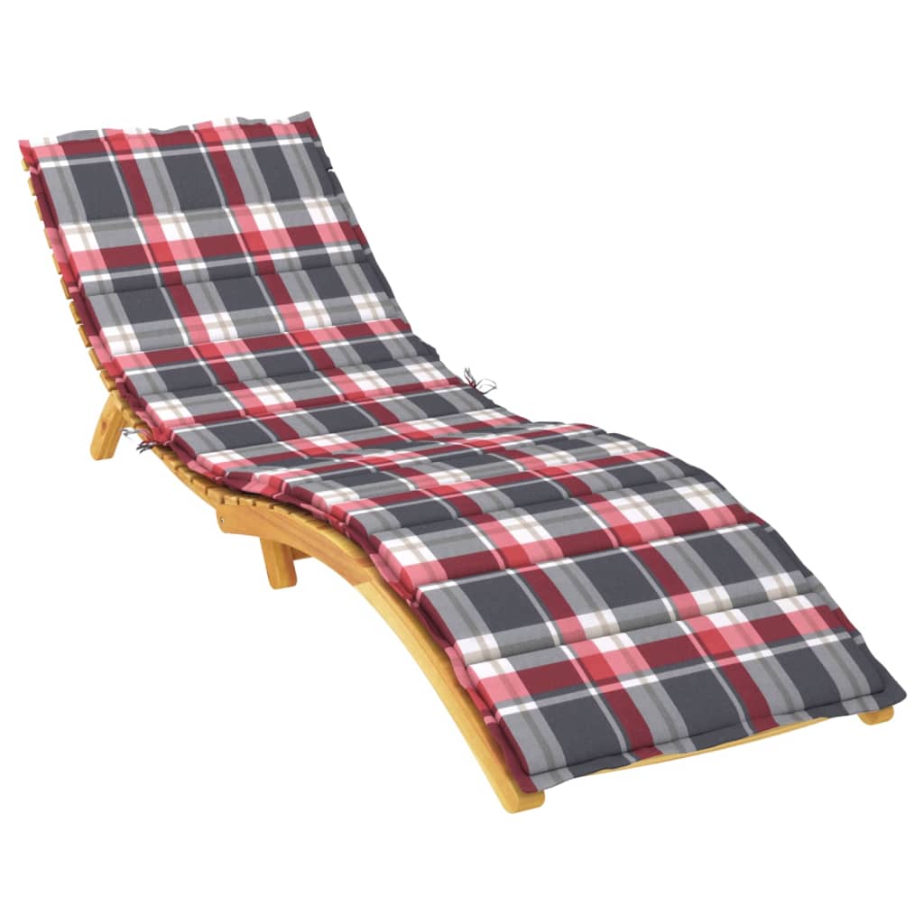 VidaXL lounger cushion 200x50x3 cm Oxford fabric diamond pattern red