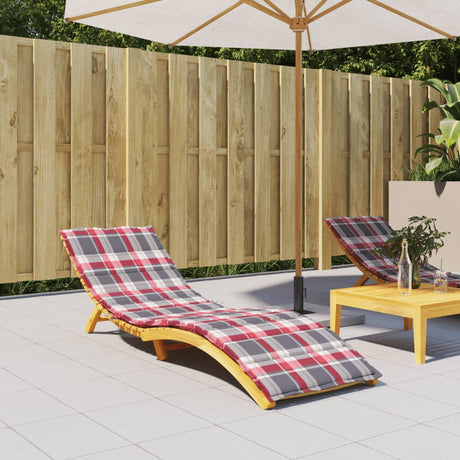 Vidaxl Lounger Kissen 200x50x3 cm Oxford Fabric Diamond Muster rot