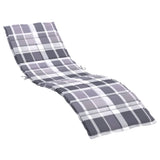 Vidaxl Lounger Kissen 200x50x3 cm Oxford Fabric Diamond Muster grau