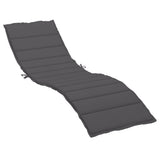 Vidaxl Lounger Kissen 200x60x3 cm Oxford Stoffanthrazit -gelöscht