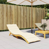 Vidaxl Lounger Kissen 200x60x3 cm Oxford Fabric Cream -Colored