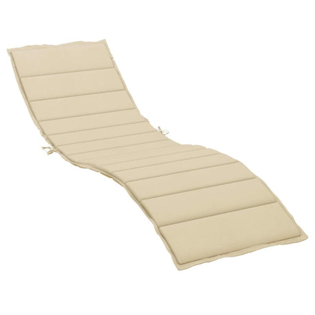Vidaxl Lounger Kissen 200x60x3 cm Oxford Stoff Beige