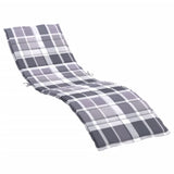 Vidaxl Lounger Kissen200x60x3 cm Oxford Fabric Diamond Muster grau