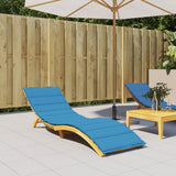 Vidaxl Lounger Kissen 200x70x3 cm Oxford Stoff Blau