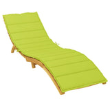 Vidaxl Lounger Kissen 200x70x3 cm Oxford Stoff klar grün