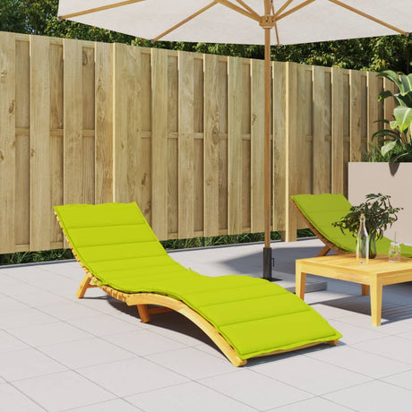 Vidaxl Lounger Kissen 200x70x3 cm Oxford Stoff klar grün