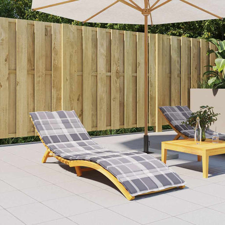 Vidaxl Lounger Kissen 200x70x3 cm Oxford Fabric Diamond Muster grau