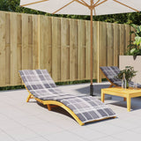 Vidaxl Lounger Kissen 200x70x3 cm Oxford Fabric Diamond Muster grau
