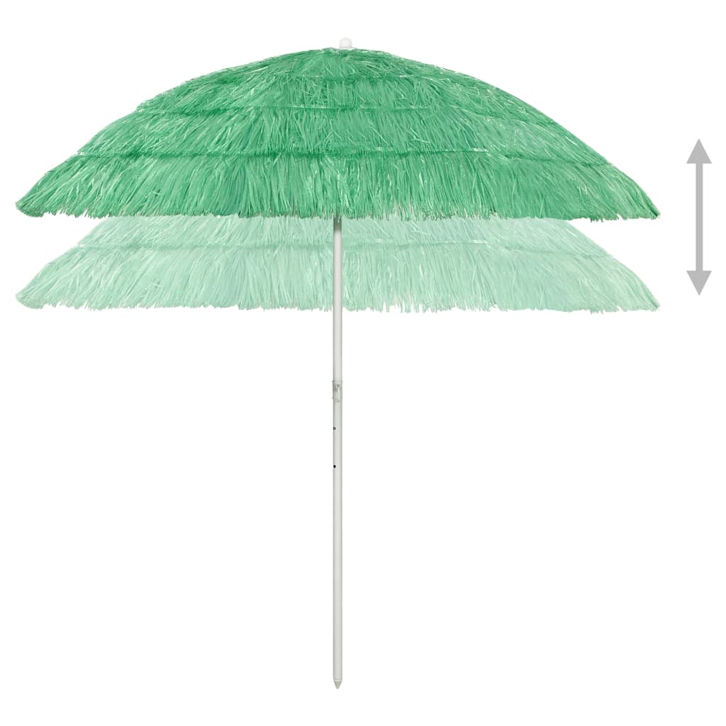 Vidaxl Strandparasol Hawaii 240 cm green