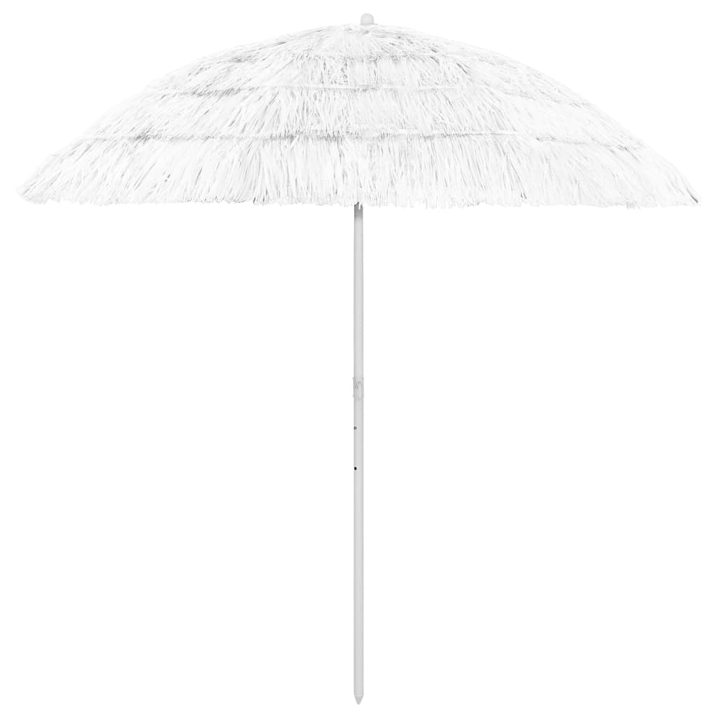 Vidaxl StrandParasol Hawaii 240 cm blanc