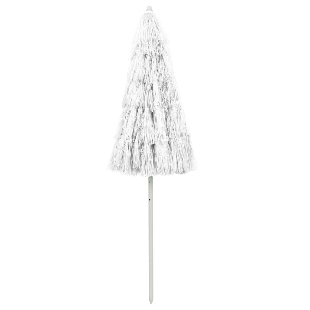 Vidaxl StrandParasol Hawaii 240 cm blanc