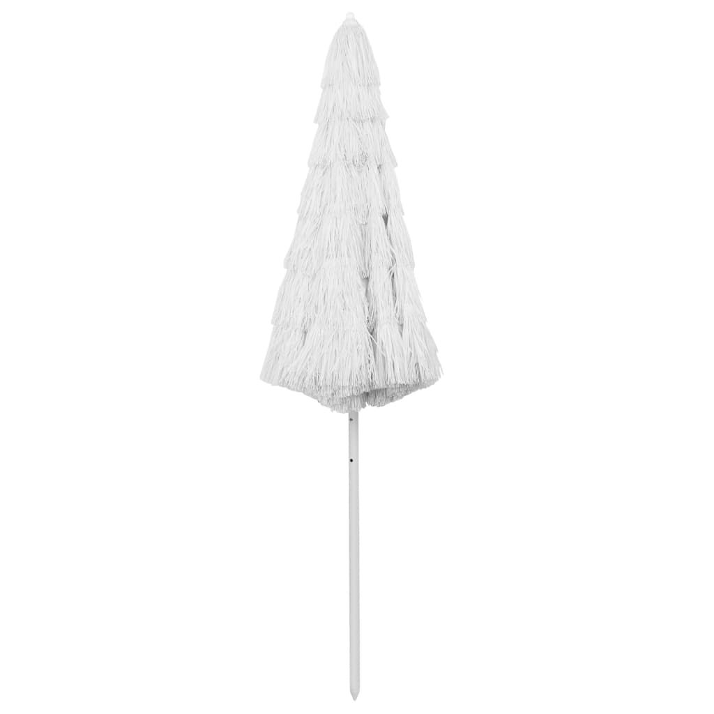 Vidaxl StrandParasol Hawaii 300 cm blanc