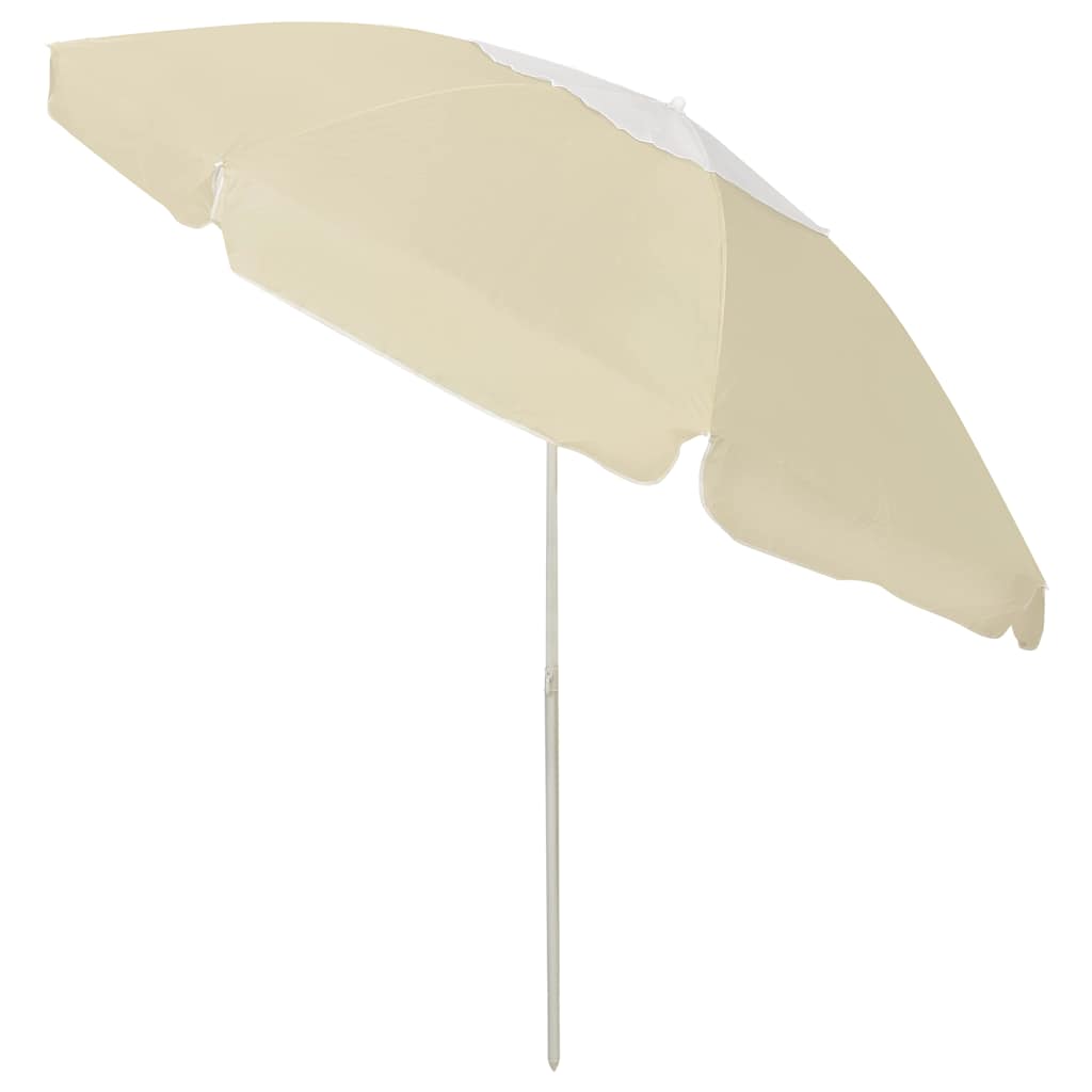 Vidaxl strandparasol 240 cm zandgeel