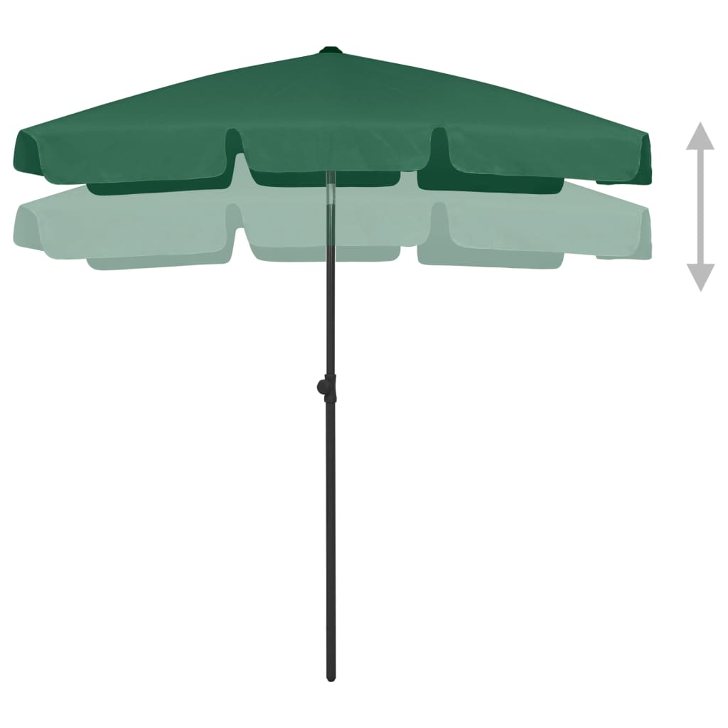 Vidaxl StrandParasol 180x120 cm vert