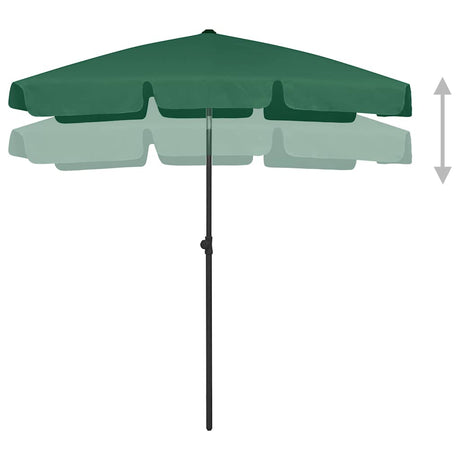 VidaXL Strandschirm 180x120 cm grün