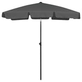 Vidaxl Strandparasol 180x120 cm anthracite -colored