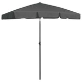 Vidaxl Strandparasol 180x120 cm anthracite -colored