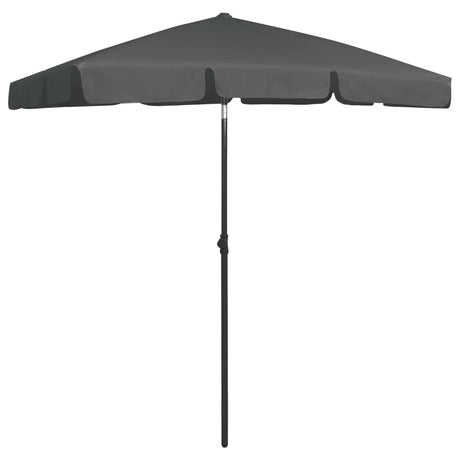 Vidaxl Strandparasol 180x120 cm Anthrazit -ausgelöst