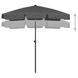 Vidaxl Strandparasol 180x120 cm anthracite -colored