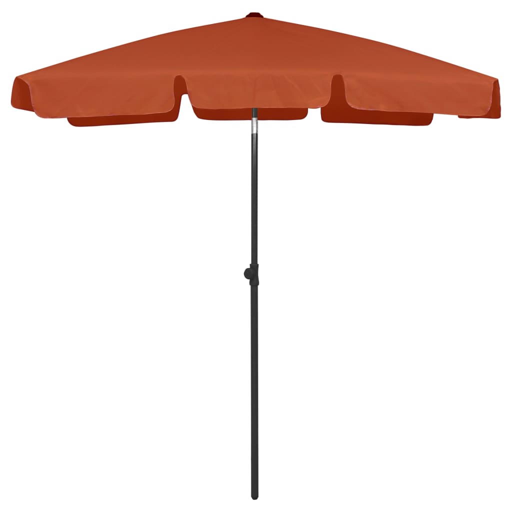 Vidaxl StrandParasol 180x120 cm en terre cuite -colored