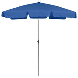 Vidaxl StrandParasol 180x120 cm azure blått