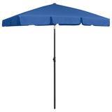 Vidaxl StrandParasol 180x120 cm azure blått