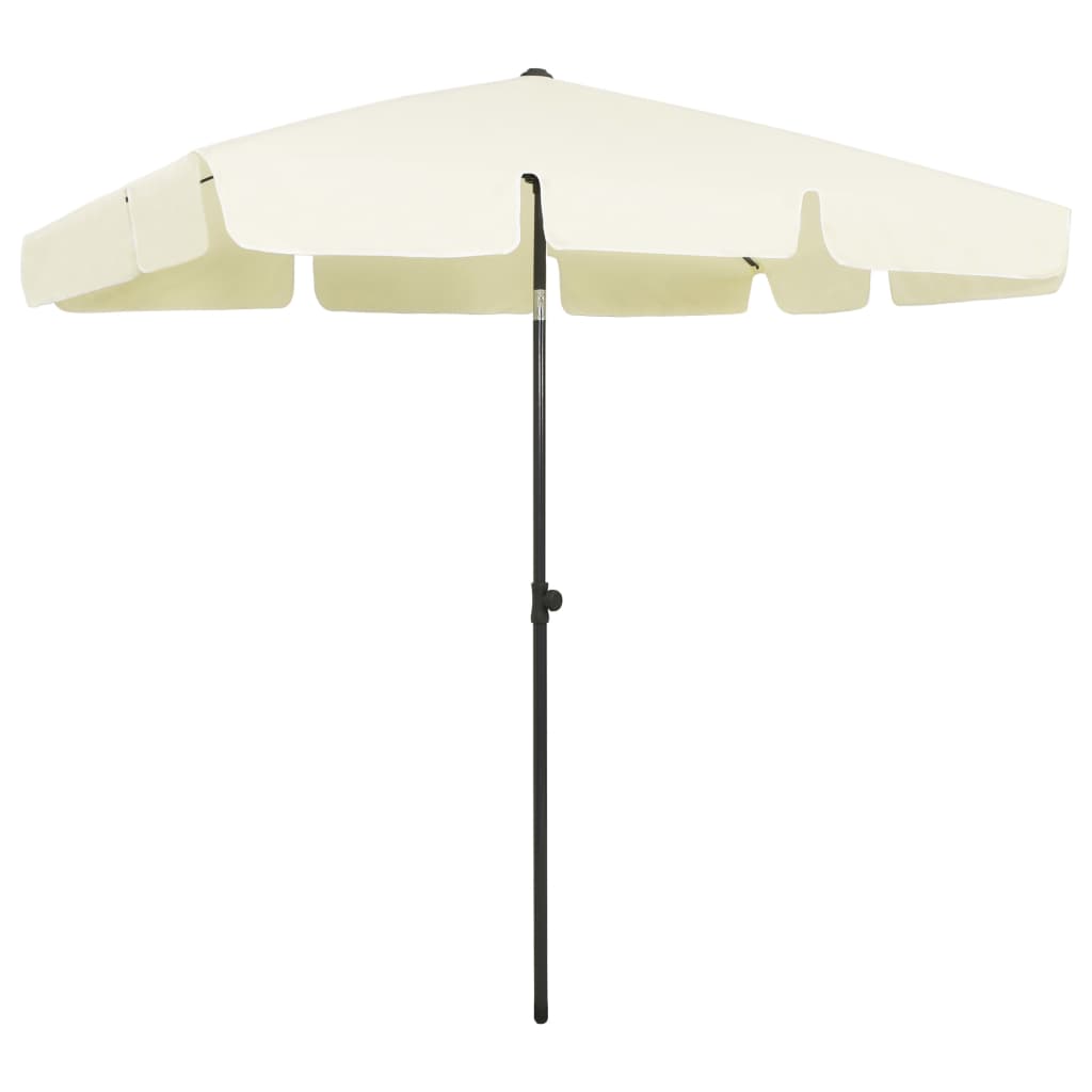 Vidaxl Strandparasol 200x125 cm písečná žlutá