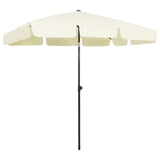 Vidaxl Strandparasol 200x125 cm písečná žlutá