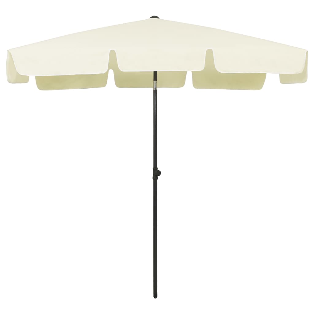 Vidaxl Strandparasol 200x125 cm písečná žlutá