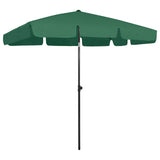 Vidaxl strandparasol 200x125 cm groen