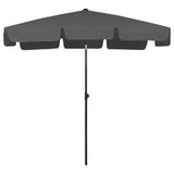 Vidaxl Strandparasol 200x125 cm anthracite -colored