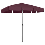 BIDAXL STRANDPARASOL 200x125 cm Bordeaux Red