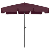 BIDAXL STRANDPARASOL 200x125 cm Bordeaux Red