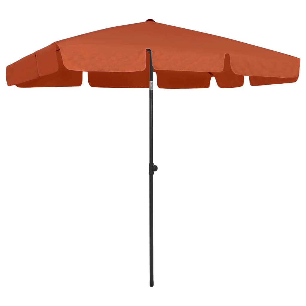 Vidaxl StrandParasol 200x125 cm en terre cuite