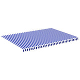 Vidaxl Ersatztuch für Luifel 5x3,5 m blau und weiß