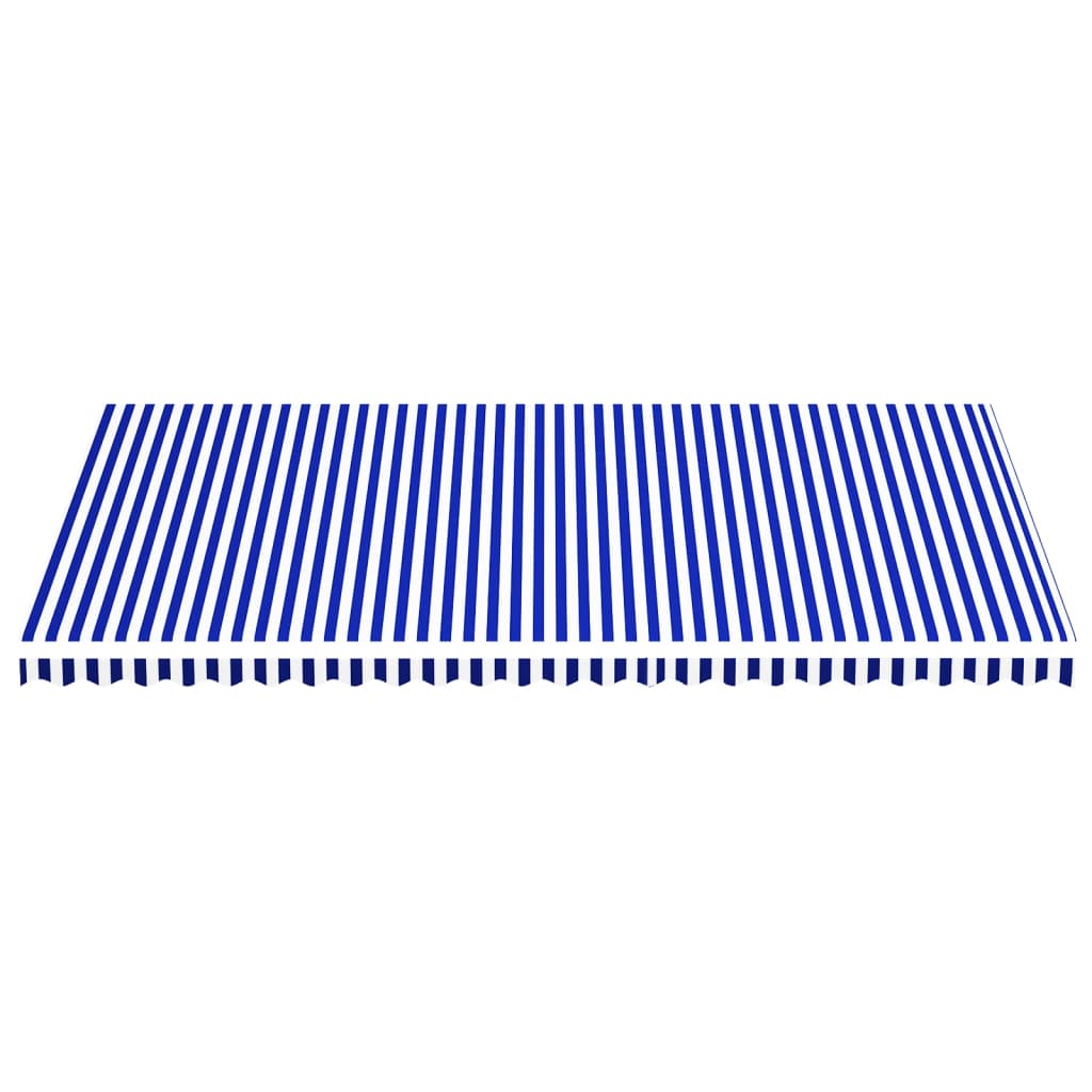 Vidaxl replacement cloth for Luifel 6x3.5 m blue and white