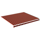Vidaxx Ersatztuch für Markise 4x3,5 m Orange und Braun