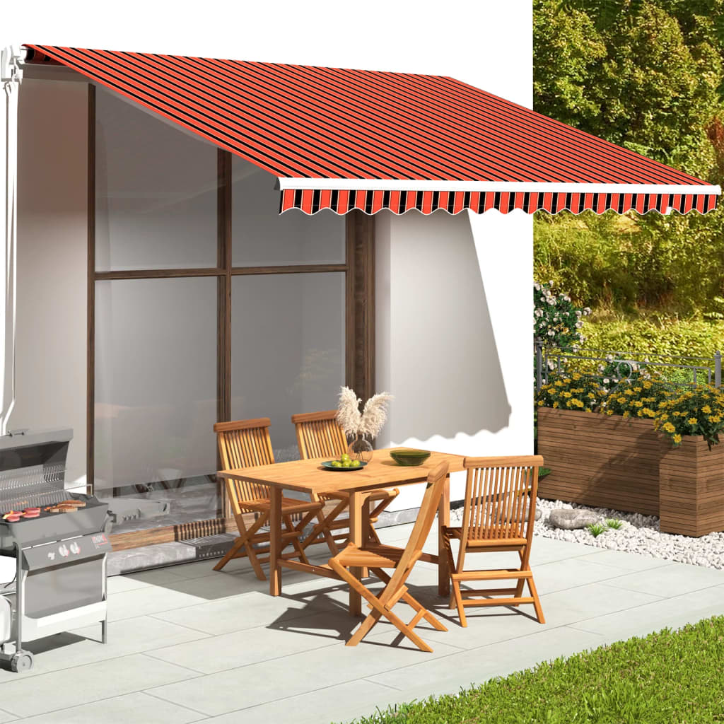 Vidaxl Ersatztuch für Luifel 4,5 x 3,5 m orange und braun