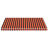 Vidaxx Ersatztuch für Markise 5x3,5 m Orange und Braun