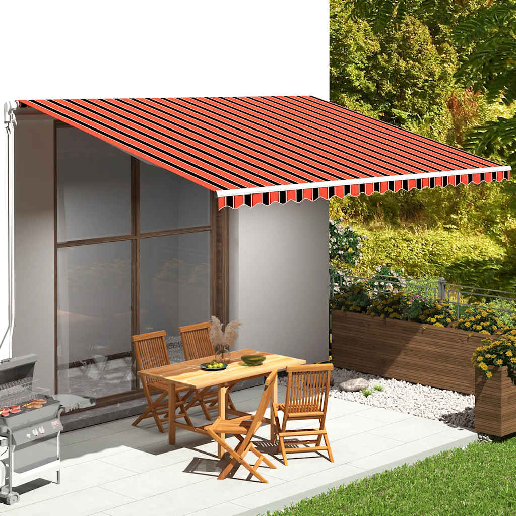 Vidaxx Ersatztuch für Markise 5x3,5 m Orange und Braun