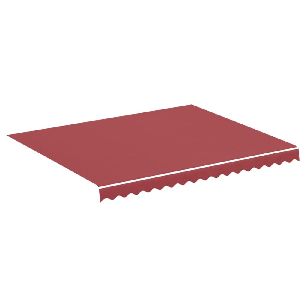 Tissu de remplacement de Vidaxl pour Luifel 3x2,5 M Bordeaux rouge