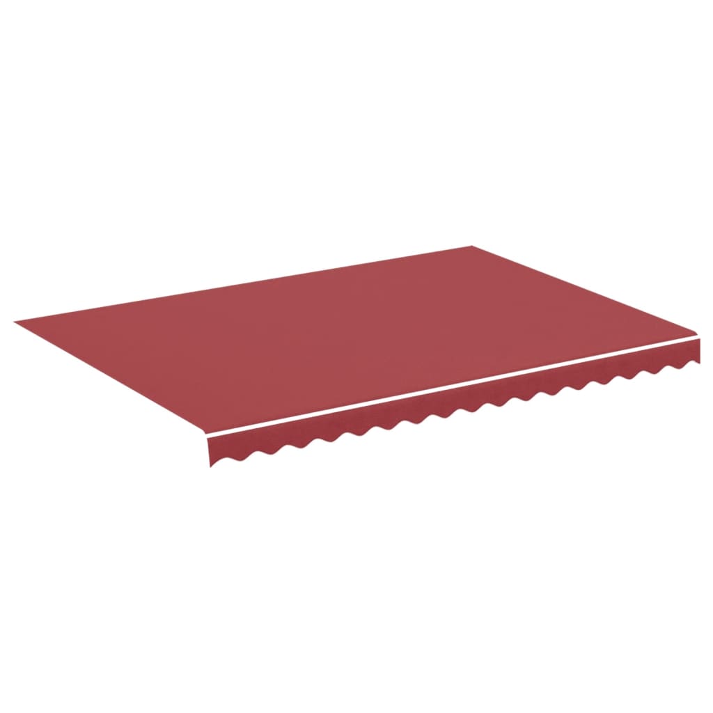 Tissu de remplacement Vidaxl pour Luifel 3,5x2,5 m Bordeaux rouge