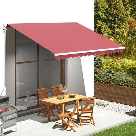 Vidaxl Ersatztuch für Luifel 4x3 M Bordeaux Rot