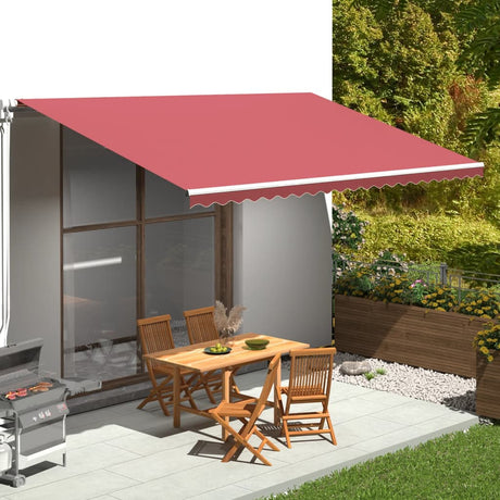 Vidaxl Ersatztuch für Luifel 5x3 M Bordeaux Rot
