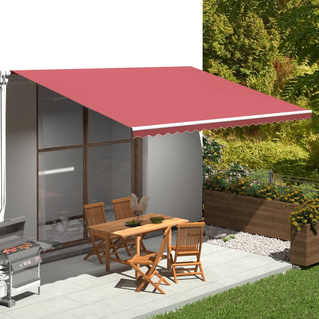Vidaxl Ersatztuch für Luifel 5x3,5 M Bordeaux rot