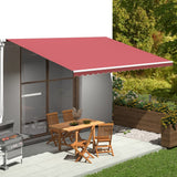Vidaxl Ersatztuch für Luifel 5x3,5 M Bordeaux rot