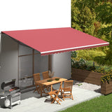 Vidaxl Ersatztuch für Luifel 6x3 M Bordeaux Rot